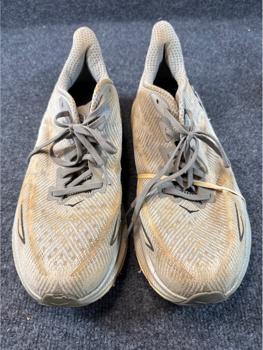 HOKA ONE ONE Men’s 11.5 2E Wide Running Shoes Gray Athletic Sneakers
